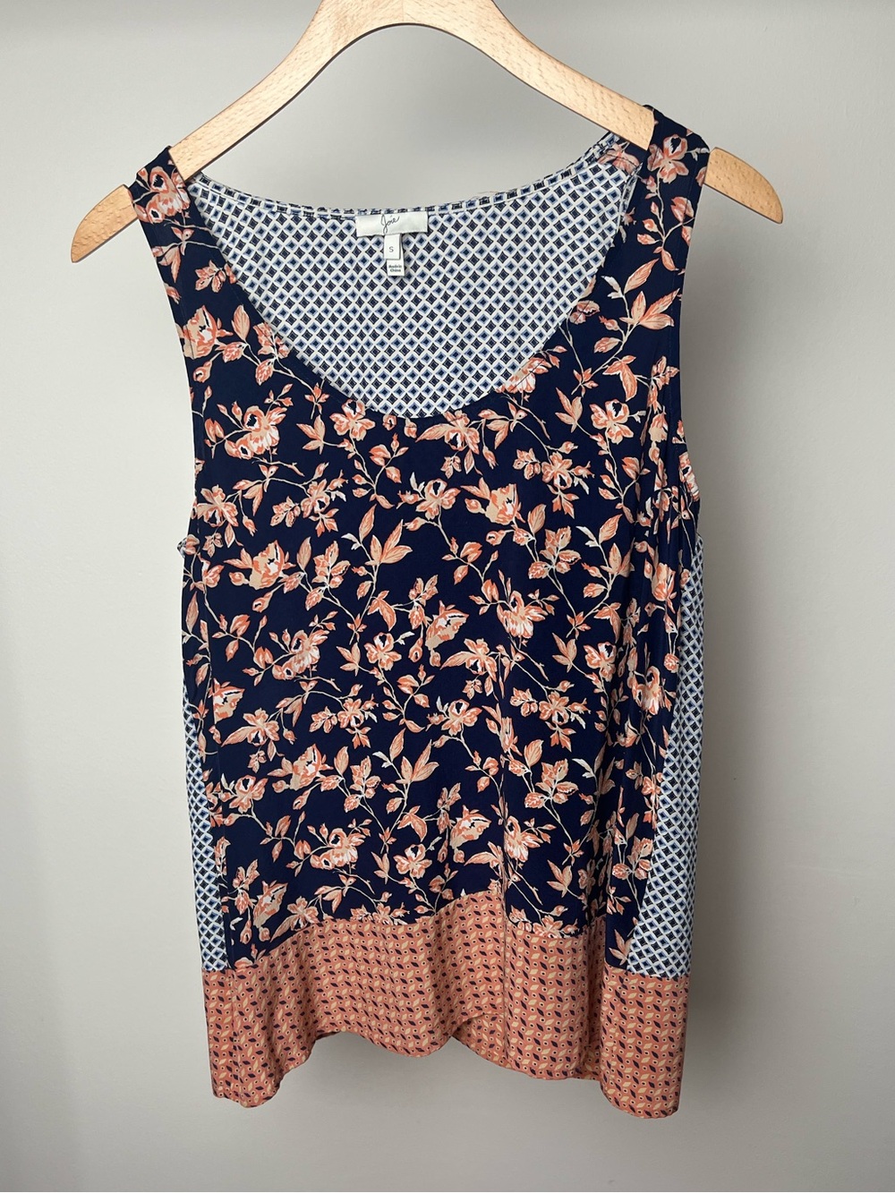 Joie Silk Multi-Pattern Shirt